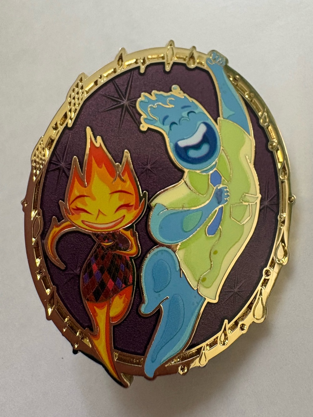 Disney Pixar Monogram Elemental Wade Ember Mystery Blind Box Pin